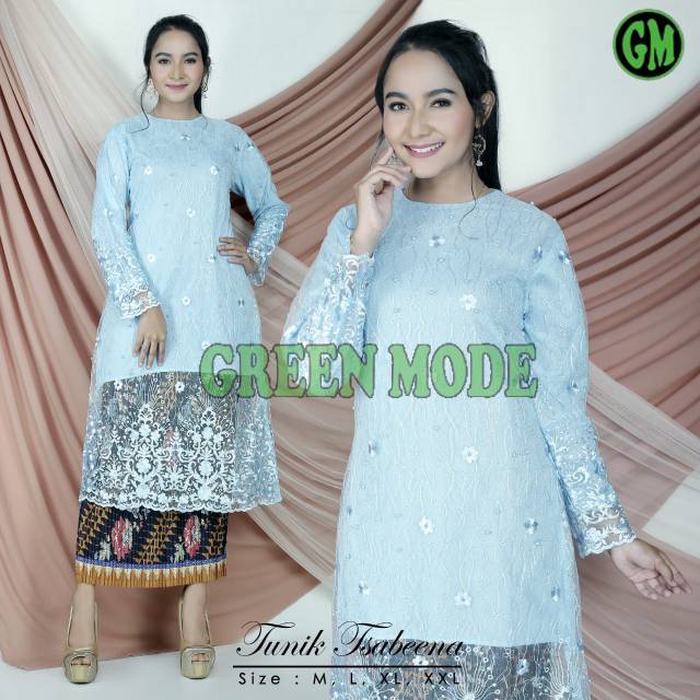 GM Set kebaya brokat tulle/kebaya modren /kebaya muslim /kebaya wisuda