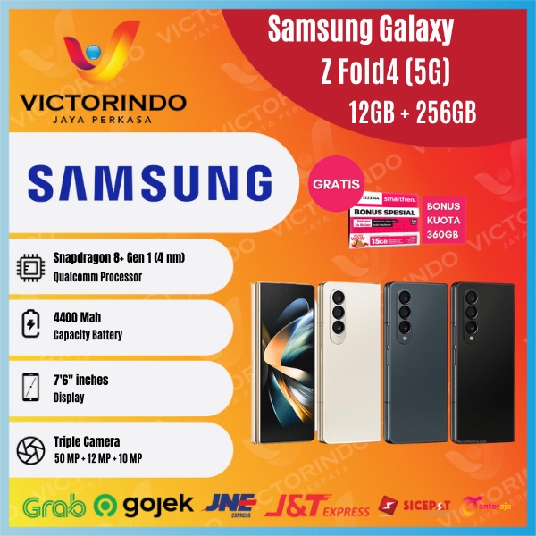Samsung Galaxy Z Fold4 [5G] Smartphone ( Ram 12GB / Rom 256GB ) Garansi Resmi