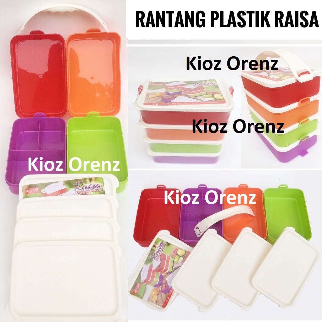 KiozOrenz Rantang Raisa Warna Rantang Susun Plastik 