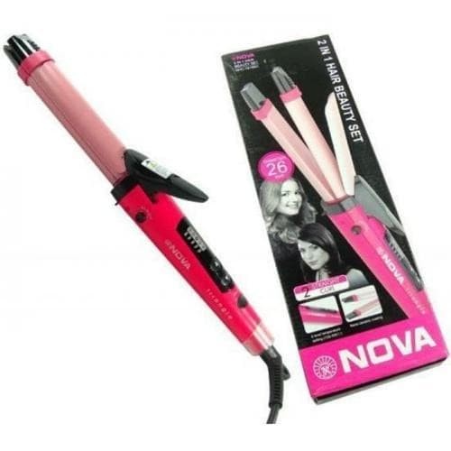 Nova NHC-1818 Catok rambut 2 in 1 curl &amp; straight! GOOD QUALITY