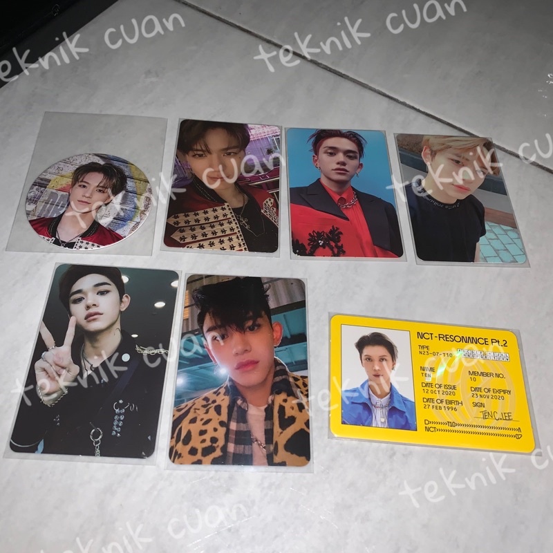 LUCAS MARK JENO TEN NCT PHOTOCARD OFFICIAL