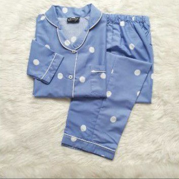 EnvoyPiyamaPolkadotbirutanganpanjang