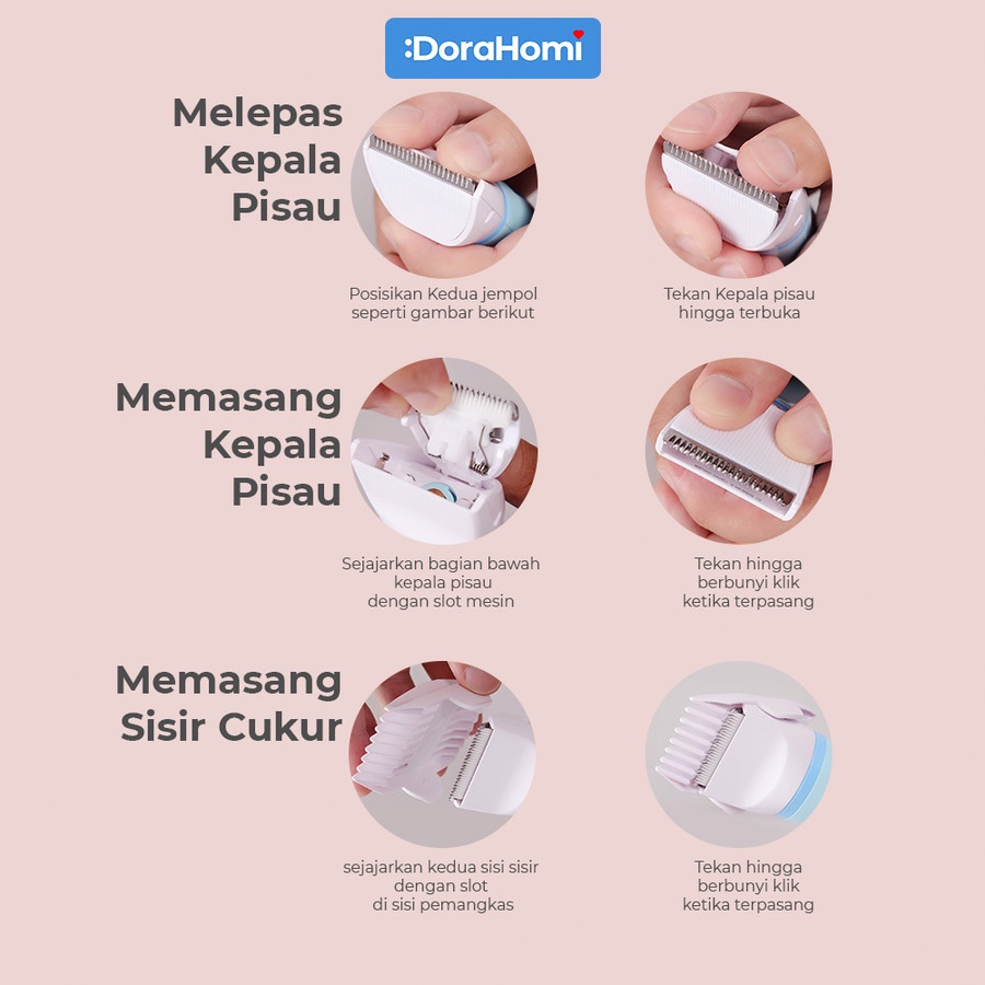 KONKA DORAHOMI Hair clipper mesin cukur rambut elektrik gunting rambut listrik alat potong rambut