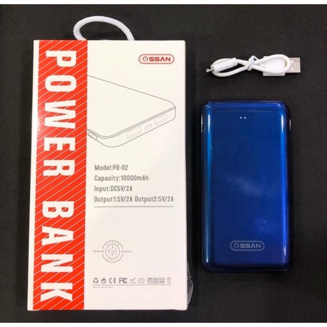 Powerbank Slim 10.000 mah Powerbank Ossan