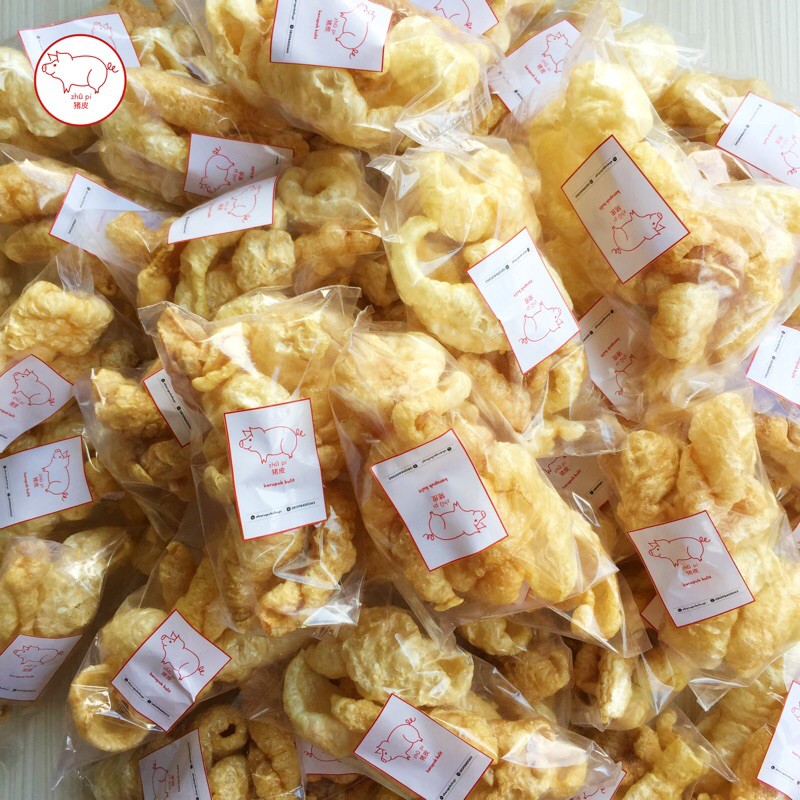 

10pcs kerupuk kulit babi / chupi / rambak babi