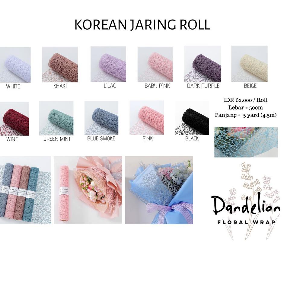 

★★ ES0 KOREAN JARING ROLL KERTAS BUNGA (1 ROLL)/ FLOWER WRAP/ PEMBUNGKUS BUNGA HAND BOUQUET ❁ (Produ
