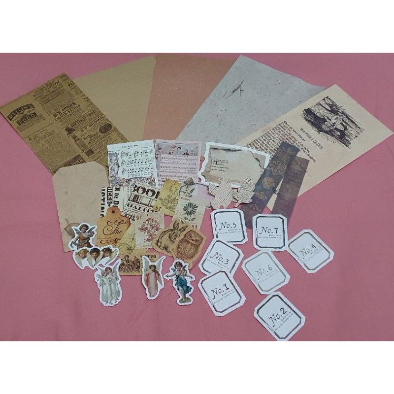 

Journal Kit: 36 pcs vintage set