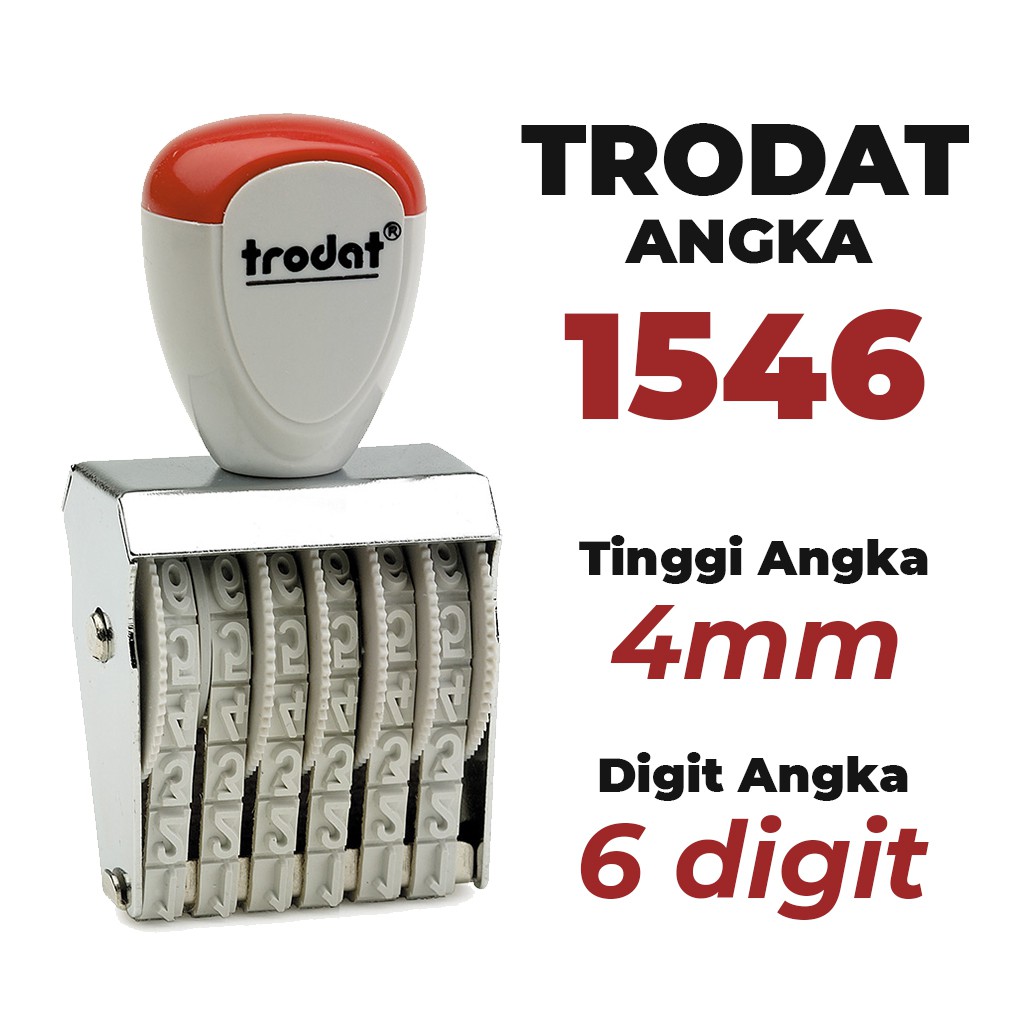 

Stempel Trodat Angka 1546 - 6 Digit 4 mm