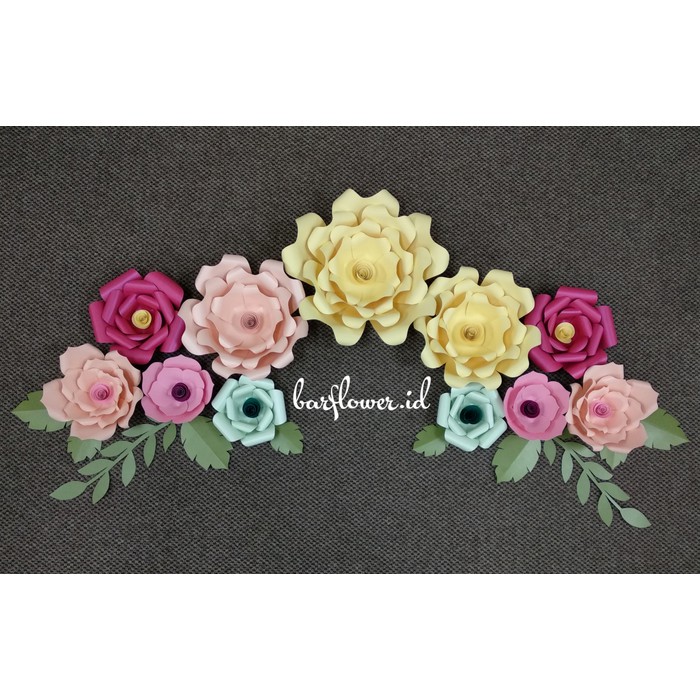 

Paper flower dekorasi bunga kertas 42