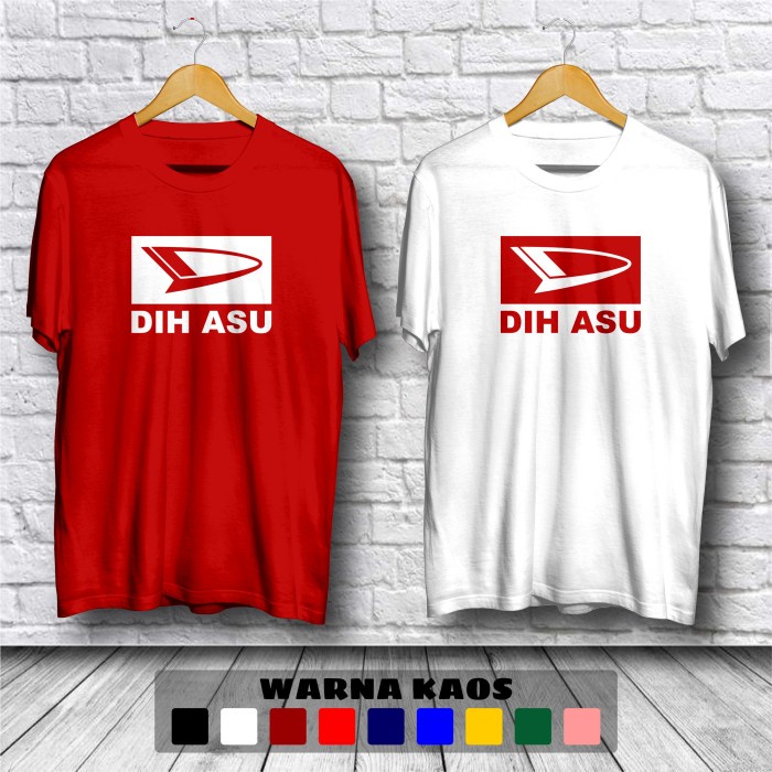 Kaos Plesetan Dih Asu Logo Baju Distro