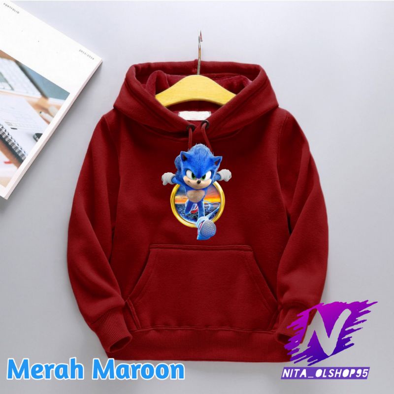 hoodie sonic movie hoodie anak sonic