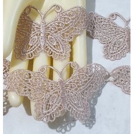 Renda Gyper Motif Kupu per 1 yard/90 cm/9 Kupu