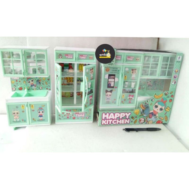 Mainan Anak Perempuan Happy Kitchen Masak Masakan Cooking Play Set-5