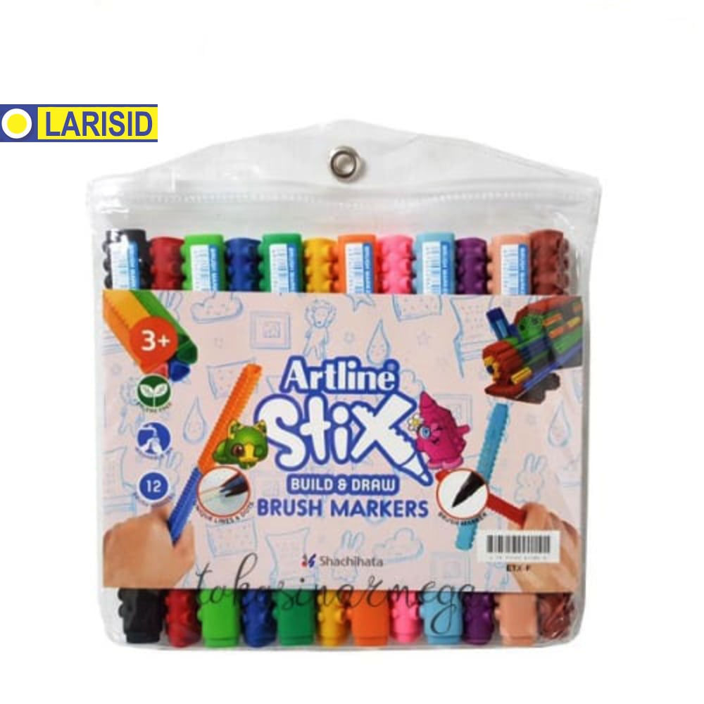 

ARTLINE STIX BRUSH MARKER SET ISI 12 / COLORING BRUSH