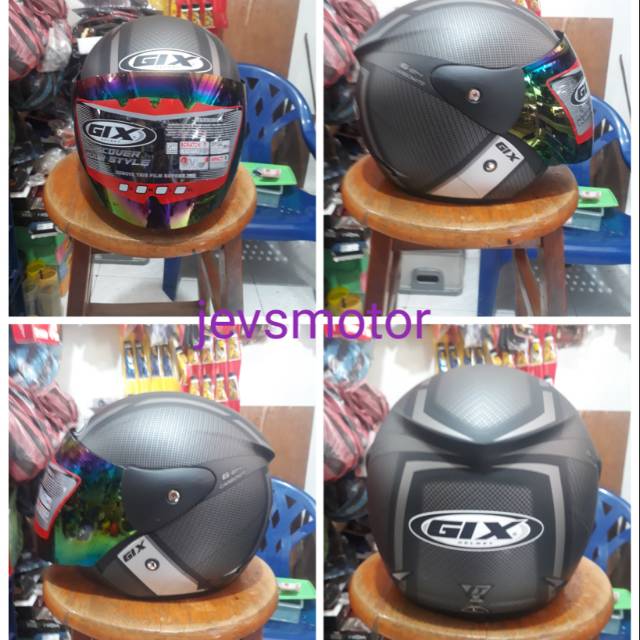 Helm gix motif (mirip gm evo ) free masker kain