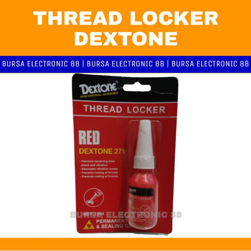 Jual Thread Locker / lem baut / merah dextone 271 10ml Shopee Indonesia