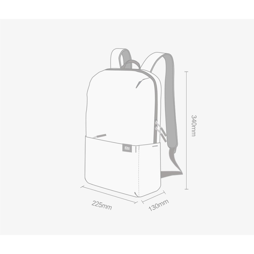 XIAOMI Mi Mini Small Lightweight Waterproof Backpack 10L - Tas Ransel Universal untuk Pria &amp; Wanita
