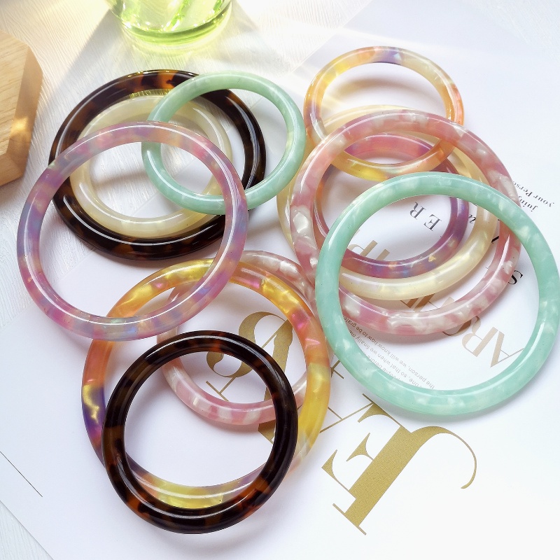 Gelang Wanita Bahan resin Gaya Retro Untuk Hadiah