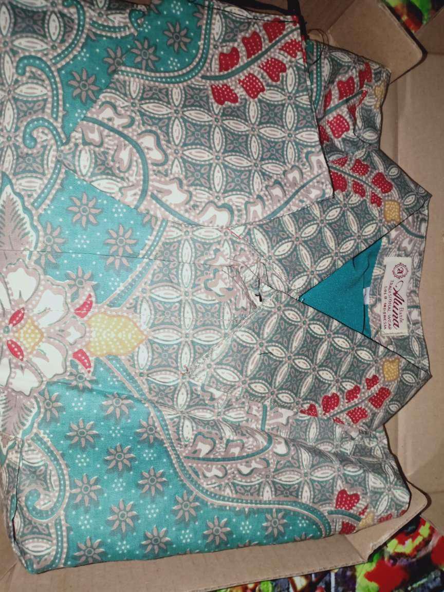 Batik Antasena Pria Lengan Panjang Premium Modern Slimfit Solo Aluna Pcw 074