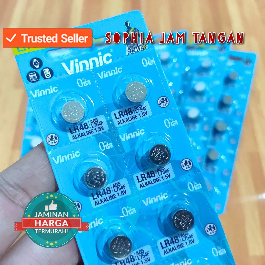 baterei vinnic original L754 F LR48 AG5 LR754 SR754  393  / baterei L 754 F LR48 AG5 LR754 SR754  393
