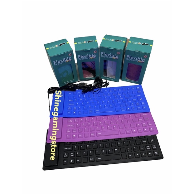 Keyboard Flexibel USB Gulung ANTI AIR