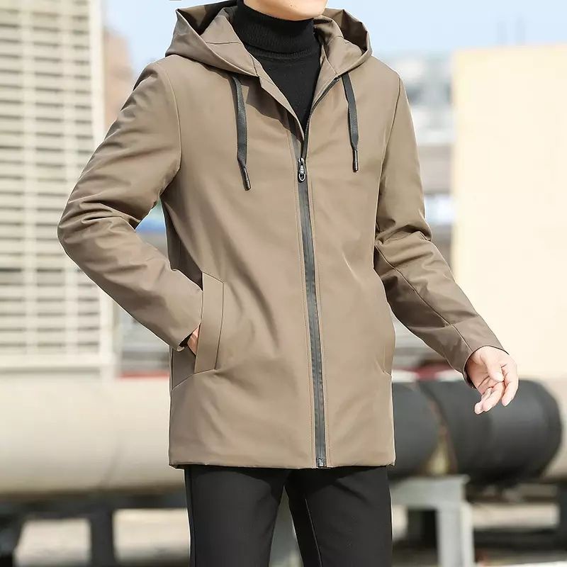 Jaket jubah pria/jaket musim dingin/jaket jubah panjang