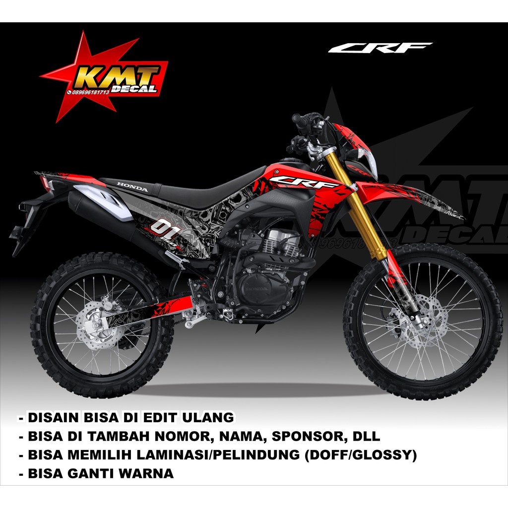 Decal Sticker Fullbody Honda Crf 150 L Abstrak Shopee Indonesia