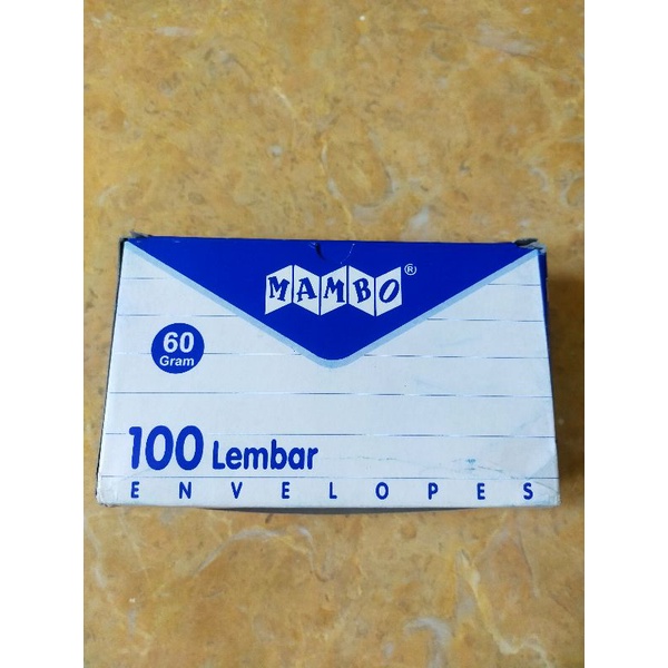 

Amplop Mambo 92x152 mm Isi 100 lembar