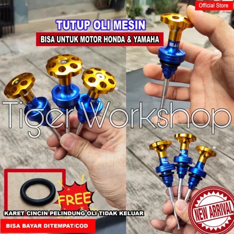 TUTUP OLI MODEL JARUM TWOTONE FULL CNC