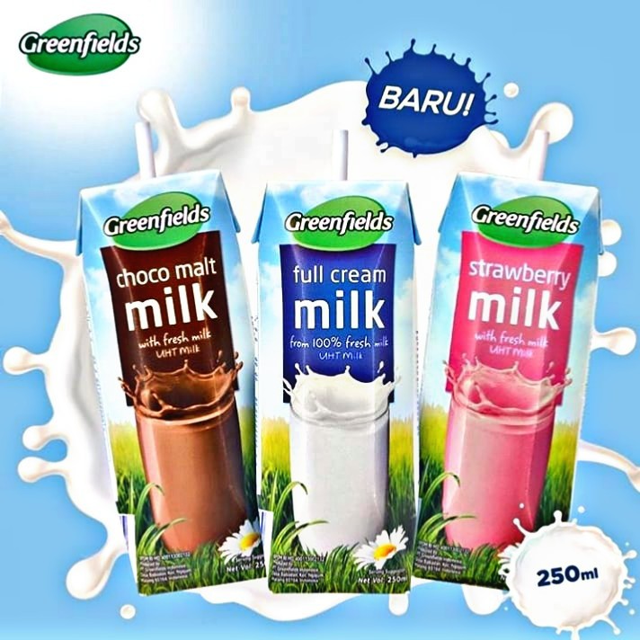 

SUSU UHT GREENFIELDS CHOCOMALT 250ML 1 KARTON ISI 24 PCS