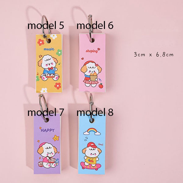 OILA catatan memo kartun lucu cute cartoon notepad ring (3h3) sno065