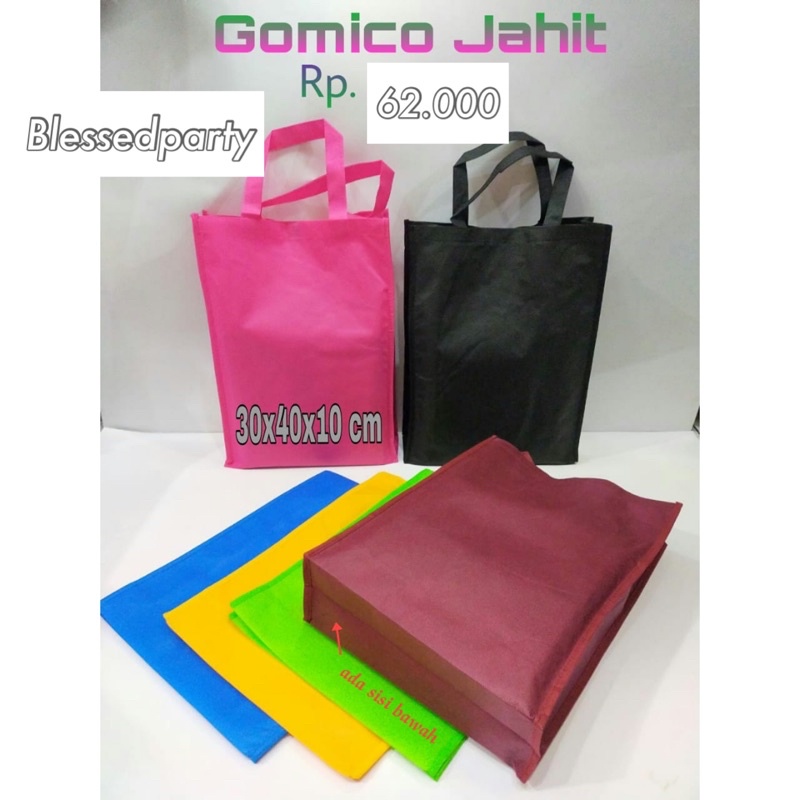 

isi 12pcs TAS SPUNBOND PREMIUM JINJING GOODIEBAG 30x40x10cm