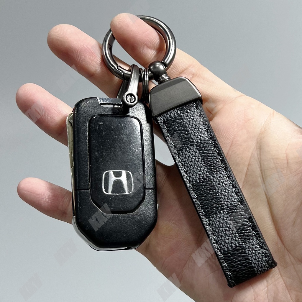 Kisi Gantungan Kunci CHAVEIRO Cars Key Chain Rope Mobil Motor Kulit + Logam