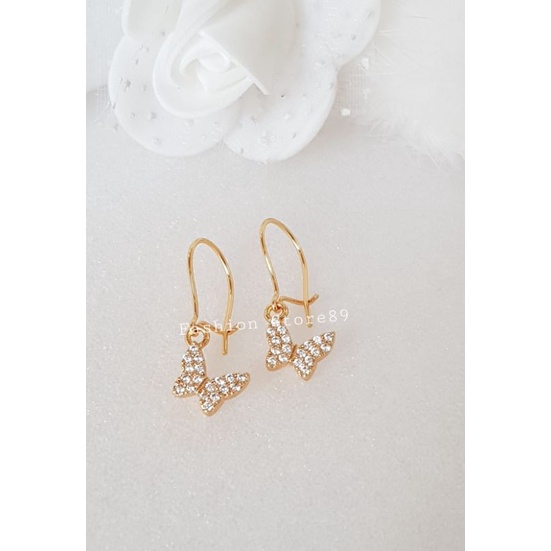 Anting Xuping Import model Kupu-kupu Jurai cantik perhiasan emas imitasi bahan xuping import