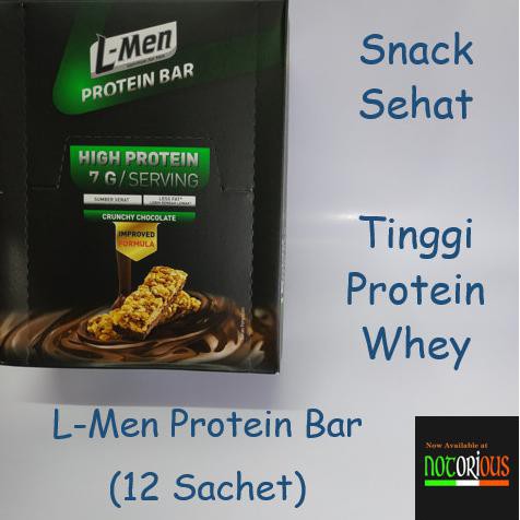 Populer] L-Men Protein Bar Crunchy Chocolate Lmen Bar Crunch Bar Snack L Men