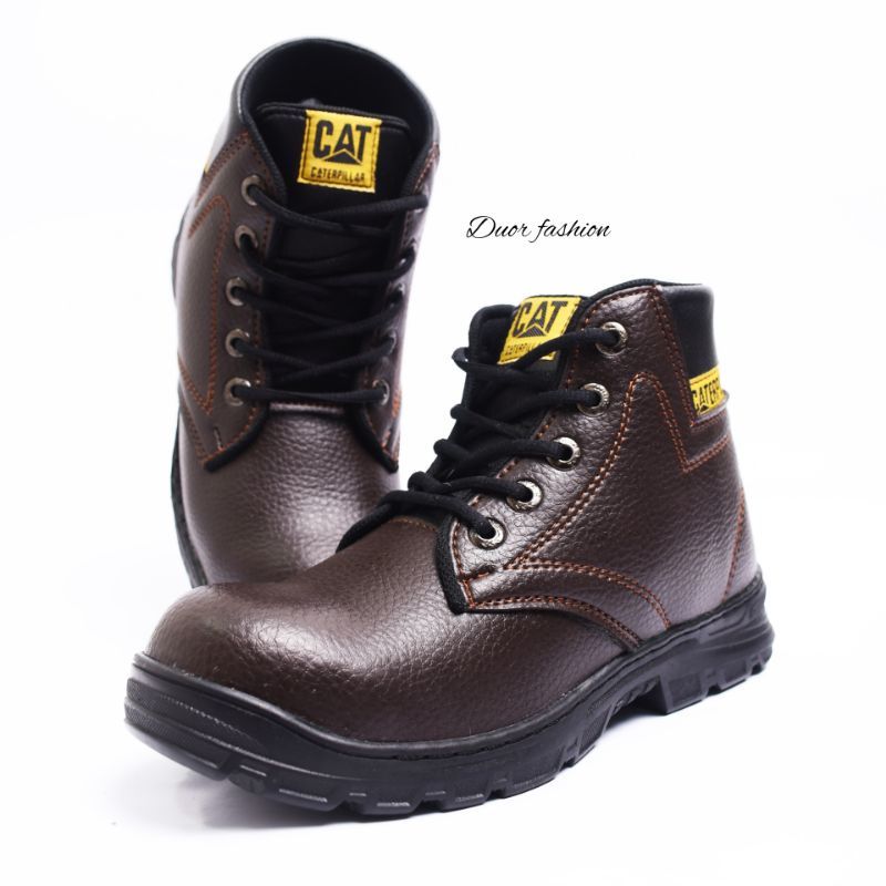 Sepatu Boot Pria Ujung Besi Kerja Lapangan Proyek Sefety Anti Slip Safety Shoes
