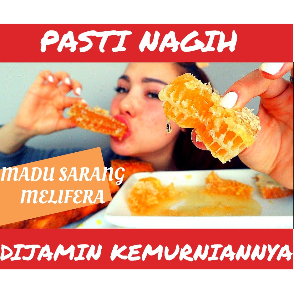 

Madu Sarang Melifera 500gr-Sarang Madu Murni- Honeycomb- Pure Raw Honey