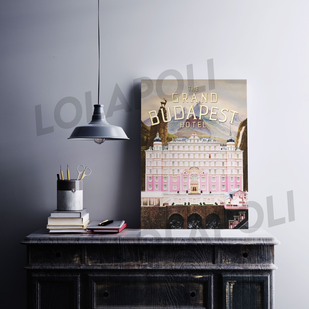 Hiasan Dinding Poster Kayu - Film The Grand Budapest Hotel