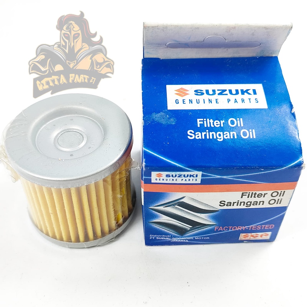 FILTER OLI SARINGAN OLI SUZUKI KUALITAS ASLI ORIGINAL SUZUKI SGP PRESISI OLI LANCAR AWET DAN DIJAMIN MANTAP SMASH SATRIA FU THUNDER SKYWAVE HAYATE SKYDRIVE SPIN