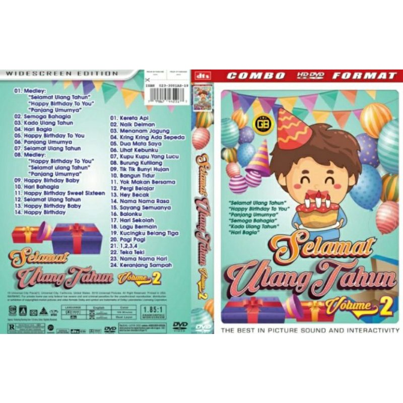 KASET LAGU ANAK DVD SELAMAT ULANG TAHUN VOL.2