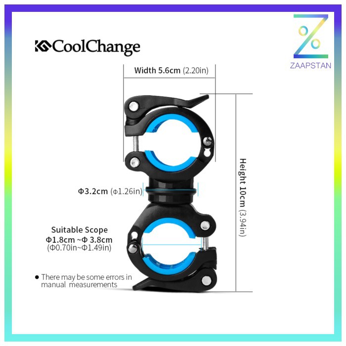 CoolChange Clamp Penjepit Senter Stang Sepeda - 02011 - Black