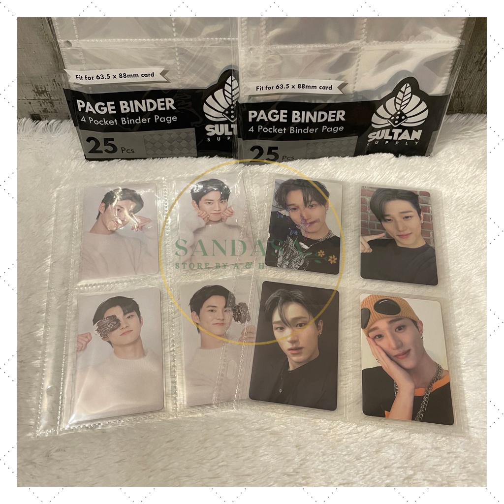 [SATUAN] Sleeve Sultan A5 4p double sided (8 Pocket) | 3 Holes | 7 Holes | Page Binder | Photocard |