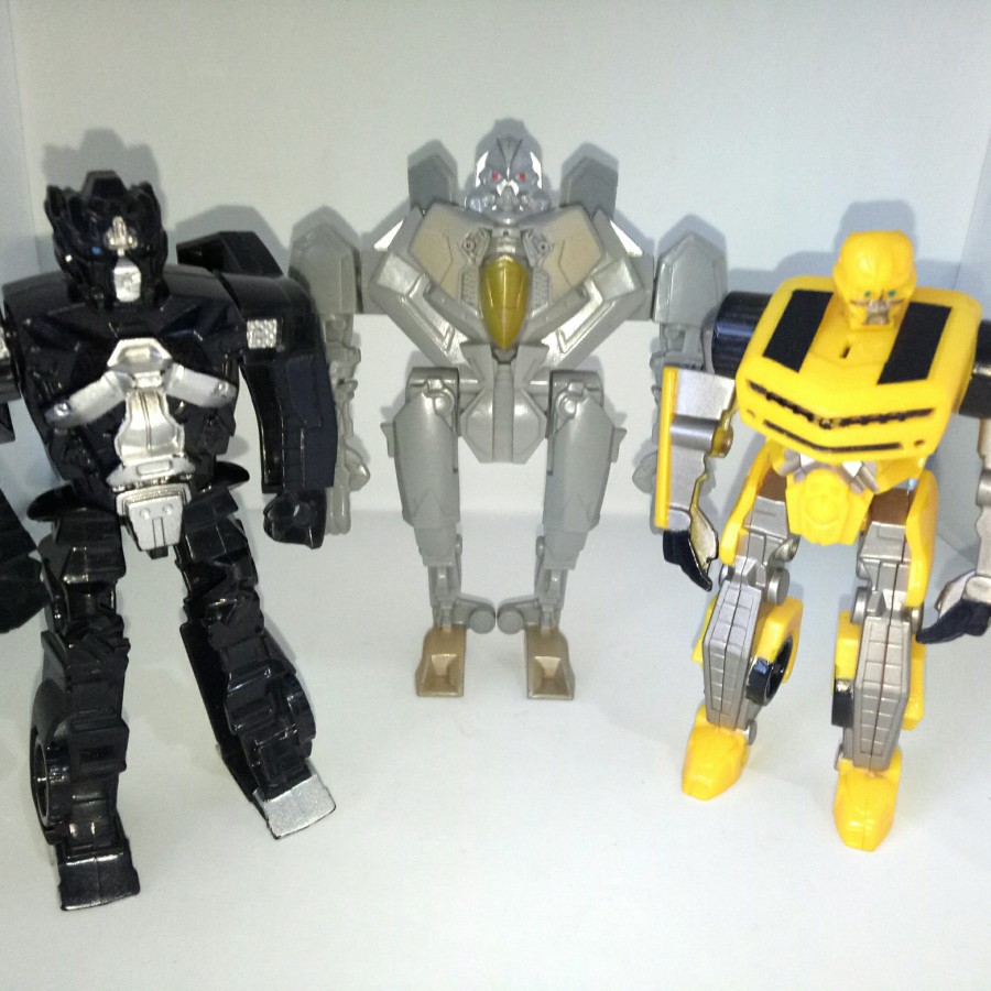 3pcs/set Figure Transformers DOTM Bumblebee Starscream Ironhide KFC Mcdonald optimus prime