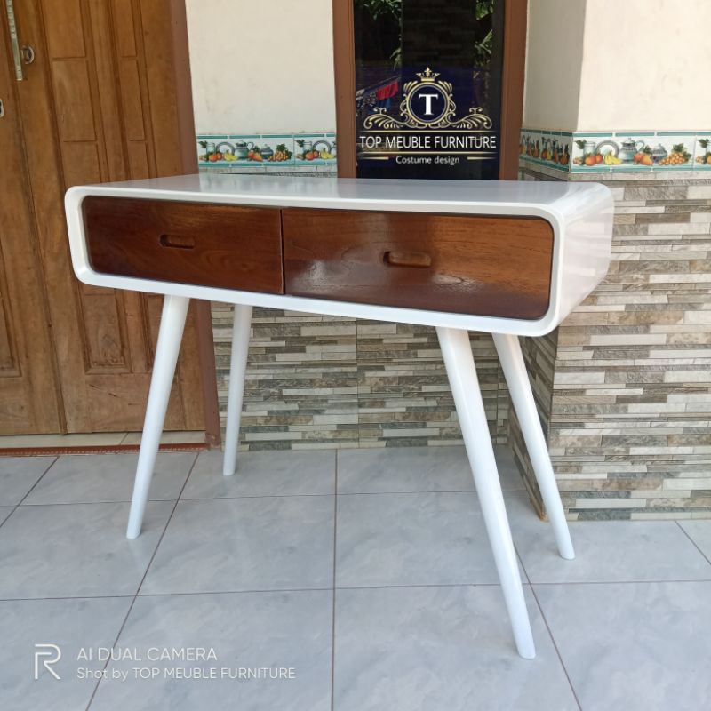 Meja konsol retro , meja konsol cat duco