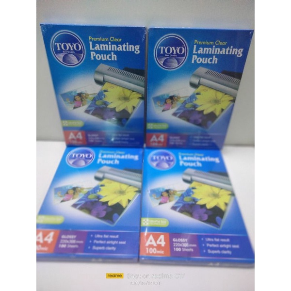 laminating glossy A4 laminating bening
