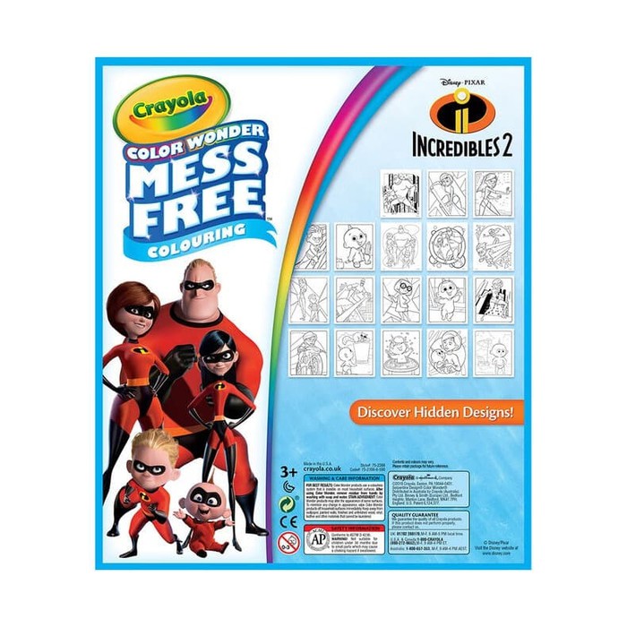 

Color Wonder Mess Free Coloring Pad & Markers Incredibles 2