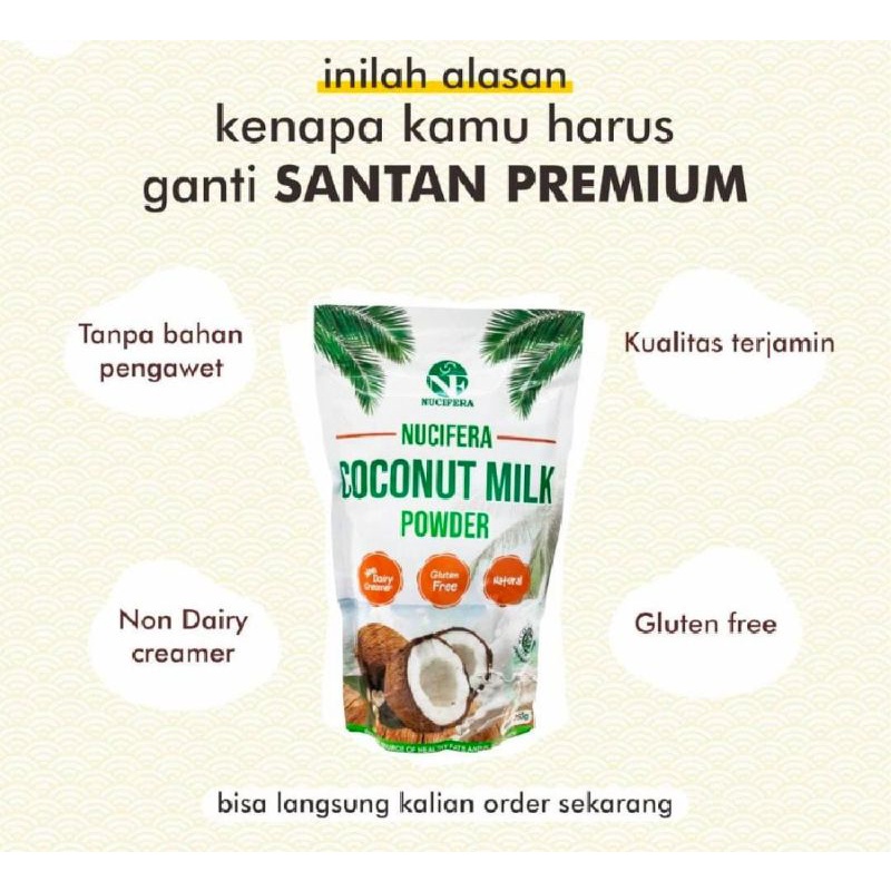 

santan bubuk coconut milk powder nucifera 250gr