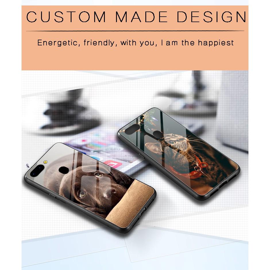  Case  HP  DIY  dengan Kaca Custom untuk iPhone Samsung 