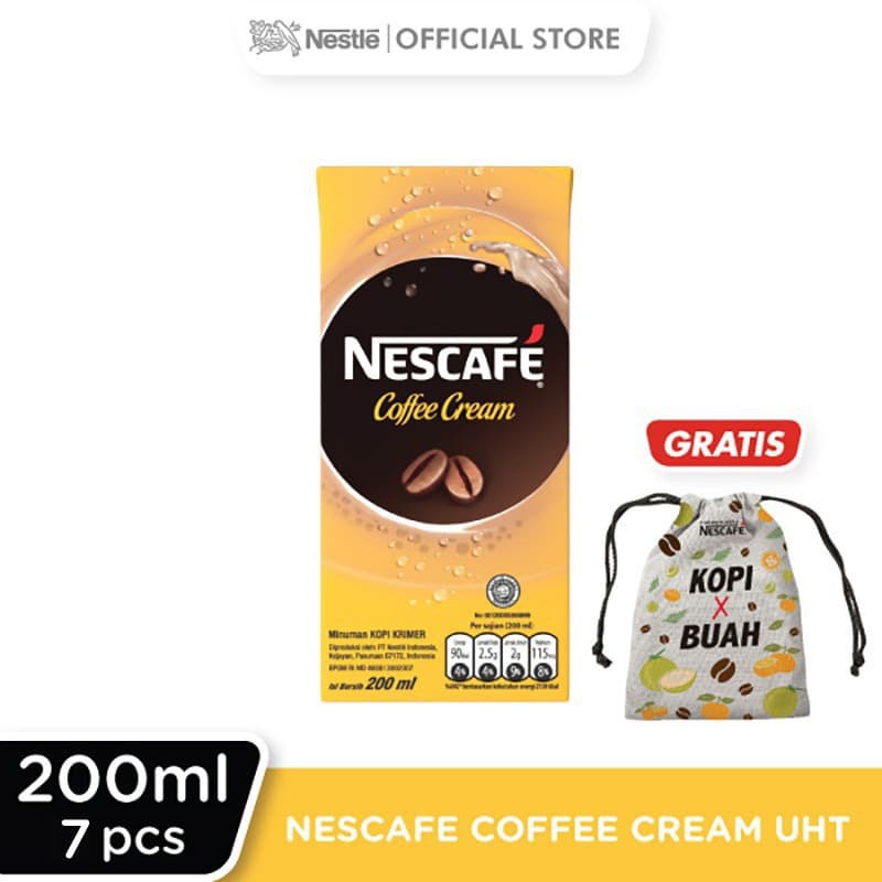 

PROMO NESCAFE COFFEE CREAM UHT 200ML 7 PCS FREE POUCH TERMURAH