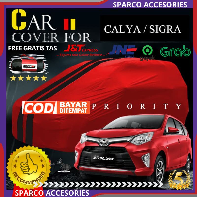 Body Cover Mobil Calya Sigra Sarung Selimut Mobil Calya Sigra Warna Premium Waterproof Anti Air
